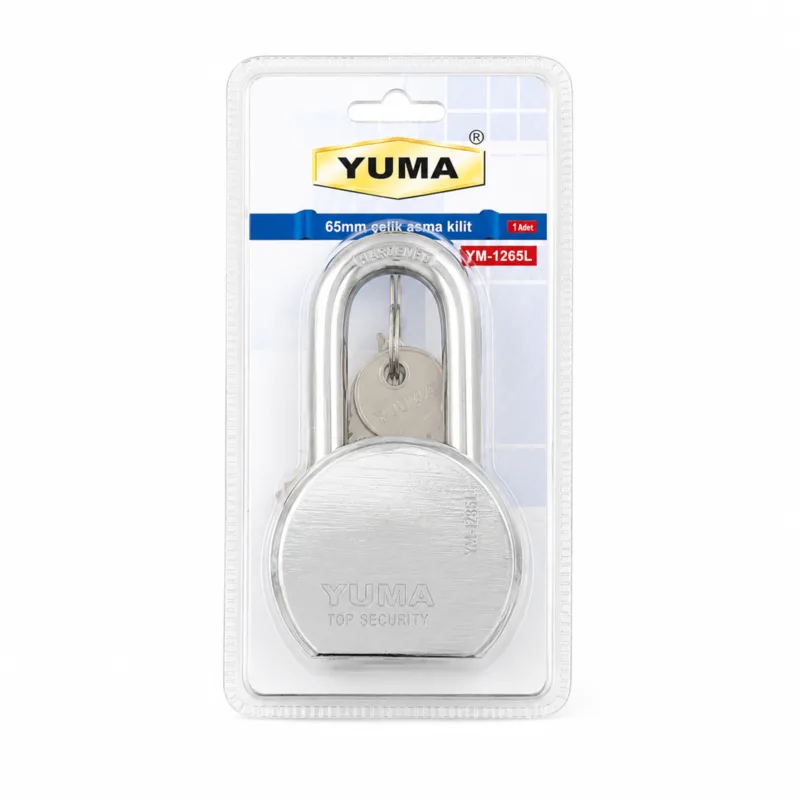 Yuma Çelik Asma Kilit Uzun 65 Mm 1265l - 6'lı Paket