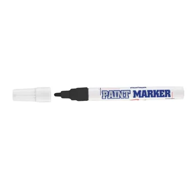 Munhwa Paınt Marker İnce Tam Örtücü Kalem Siyah - 12'li Paket