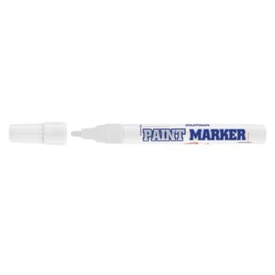 Munhwa Paınt Marker İnce Tam Örtücü Kalem Beyaz - 12'li Paket