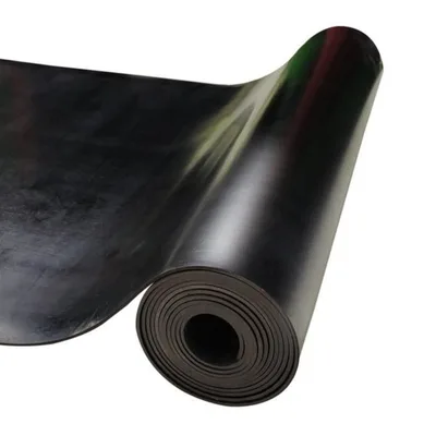 Lastik Levha Bezli Siyah 10 Mm(1 Top 124 Kg 6 Mt)