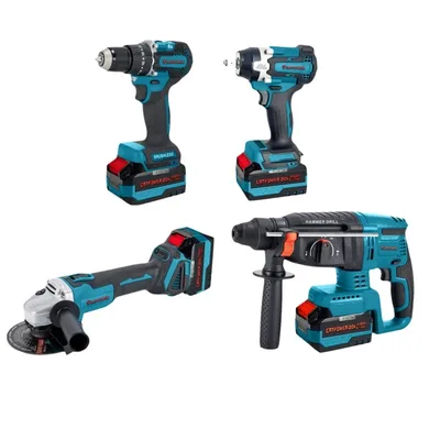 Catpower Akülü Kombo Set 4 Lü Kömürsüz Cat1580