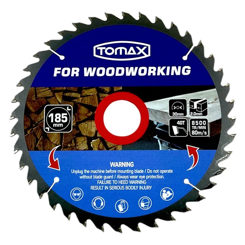 Tomax Sunta Kesme Testere 185x2.0x40t - 5'li Paket