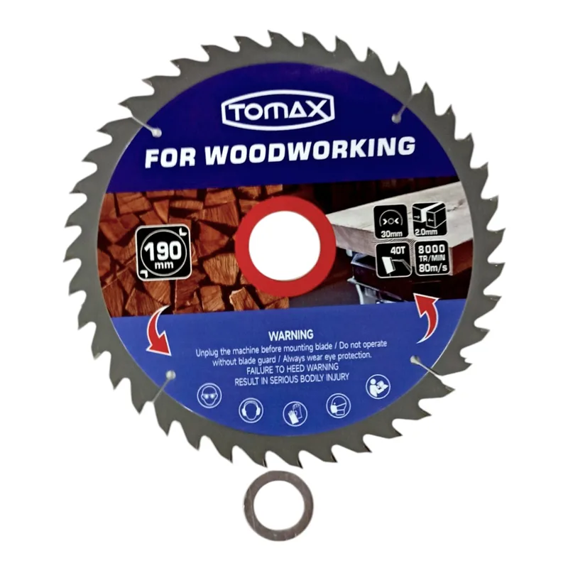 Tomax Sunta Kesme Testere 190x2.0x40t - 5'li Paket