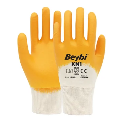 Beybi Kn1 Nitril Eldiven Sarı No: - 288'li Paket