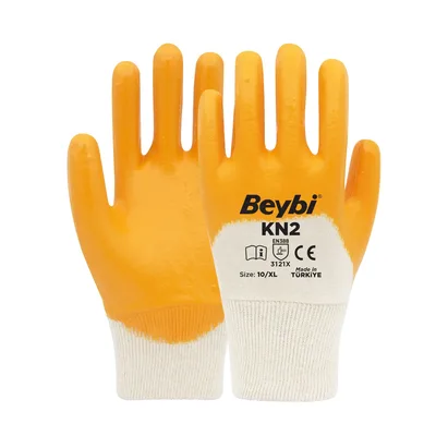 Beybi Kn2 Nitril Eldiven Sarı No: 10 - 288'li Paket