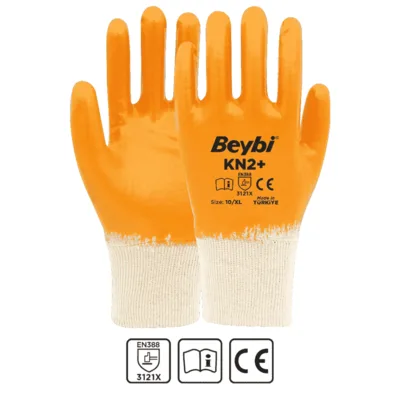 Beybi Kn2+ (plus) Nitril Eldiven Sarı No: 10 - 288'li Paket