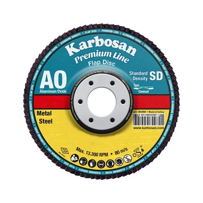 Karbosan Flap Ao Kırmızı 180x22 60 Kum (983220) - 10'lu Paket