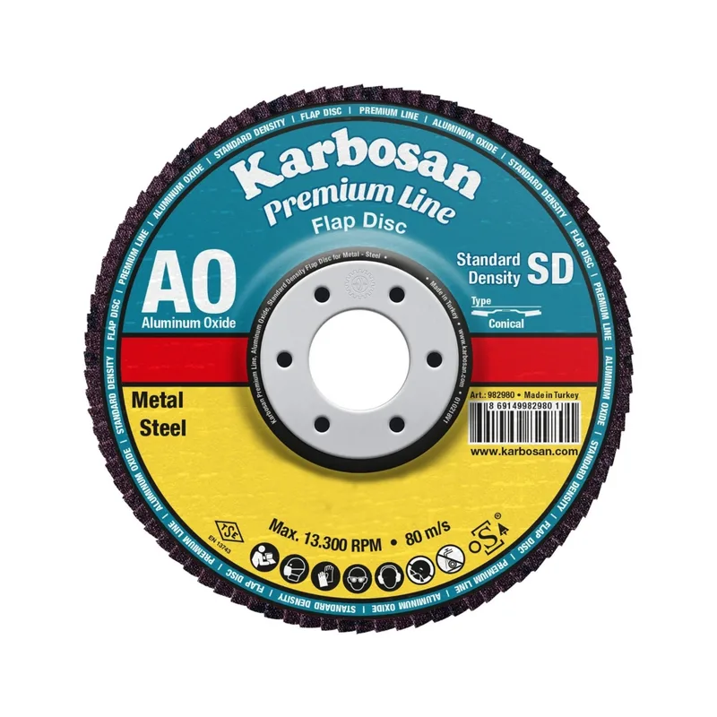 Karbosan Flap Ao Kırmızı 180x22 80 Kum (983225) - 10'lu Paket