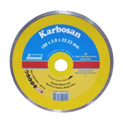 Karbosan Sürekli Elmas Kesici 180x2.0x22 (950220) - 5'li Paket