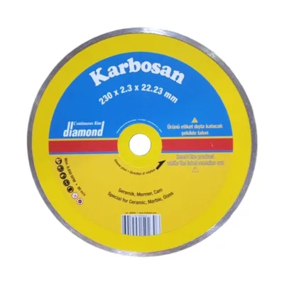 Karbosan Sürekli Elmas Kesici 230x2.3x22 (950230) - 5'li Paket