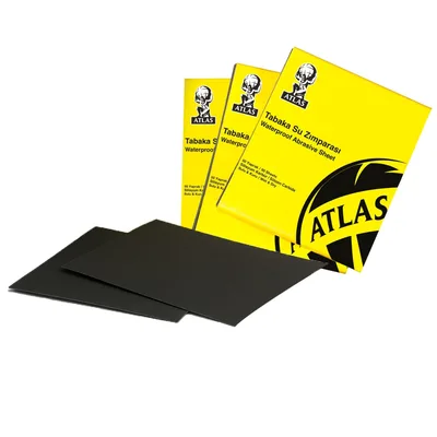 Atlas Su Zımparası 220 Kum Silver 188 Kalite - 50'li Paket
