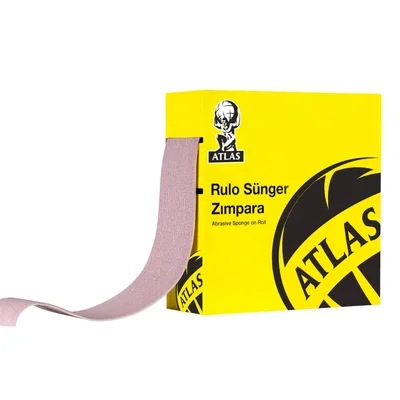 Atlas Rulo Sünger Zımpara Gold 115 Mmx25mt Kum