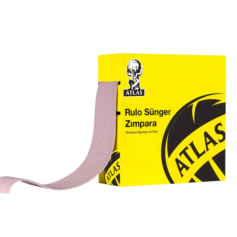 Atlas Rulo Sünger Zımpara Gold 115 Mmx25mt Kum
