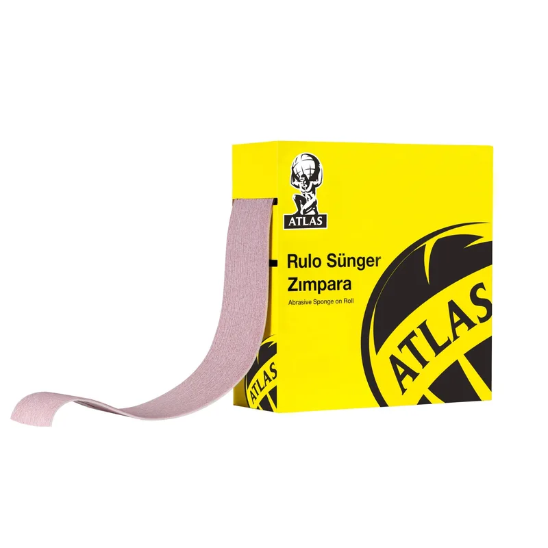 Atlas Rulo Sünger Zımpara Gold 115 Mmx25mt 150 Kum