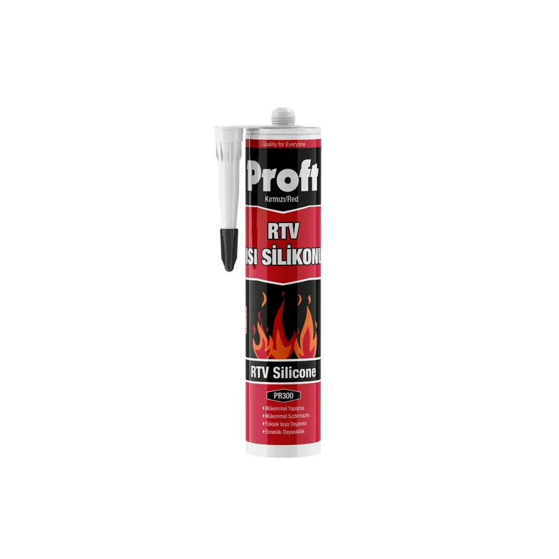 Proft Isı Silikonu Kırmızı (pr300) 310 Ml - 24'lü Paket