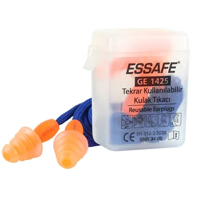Essafe Kulak Tıkacı İpli (34 Db) Ge1425 - 100'lü Paket