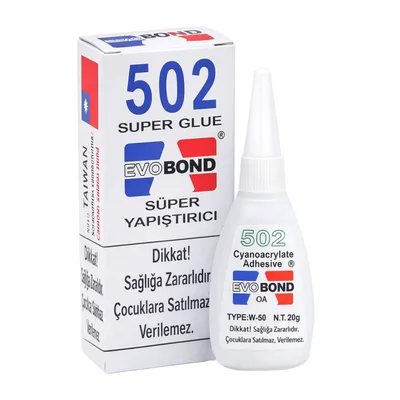 Evobond 502 Japon Yapıştırıcı 20 Gr - 50'li Paket