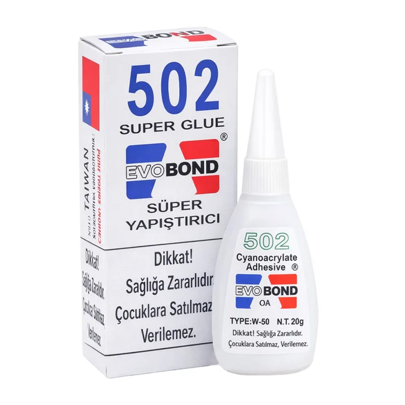 Evobond 502 Japon Yapıştırıcı 20 Gr - 50'li Paket