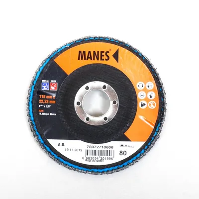 Manes Flap Disk Zımpara A.o.115x22 P80 - 10'lu Paket