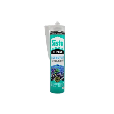 Sista Akvaryum Silikonu Şeffaf 280 Ml - 20'li Paket