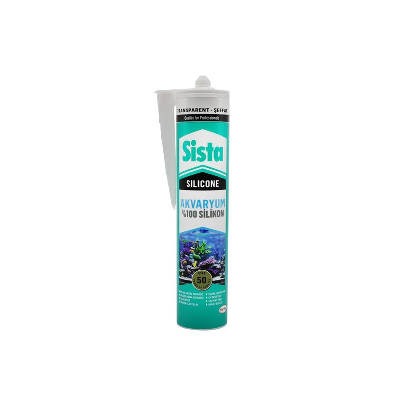 Sista Akvaryum Silikonu Şeffaf 280 Ml - 20'li Paket