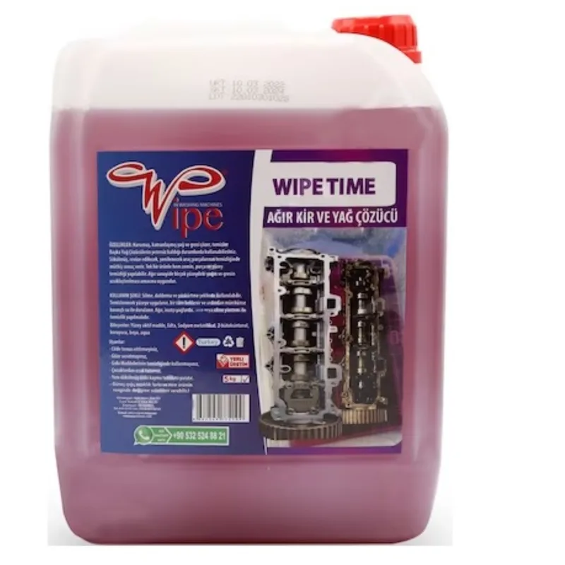 Wıpe Tıme Ağır Kir Ve Yağ Çözücü 5 Kg - 4'lü Paket