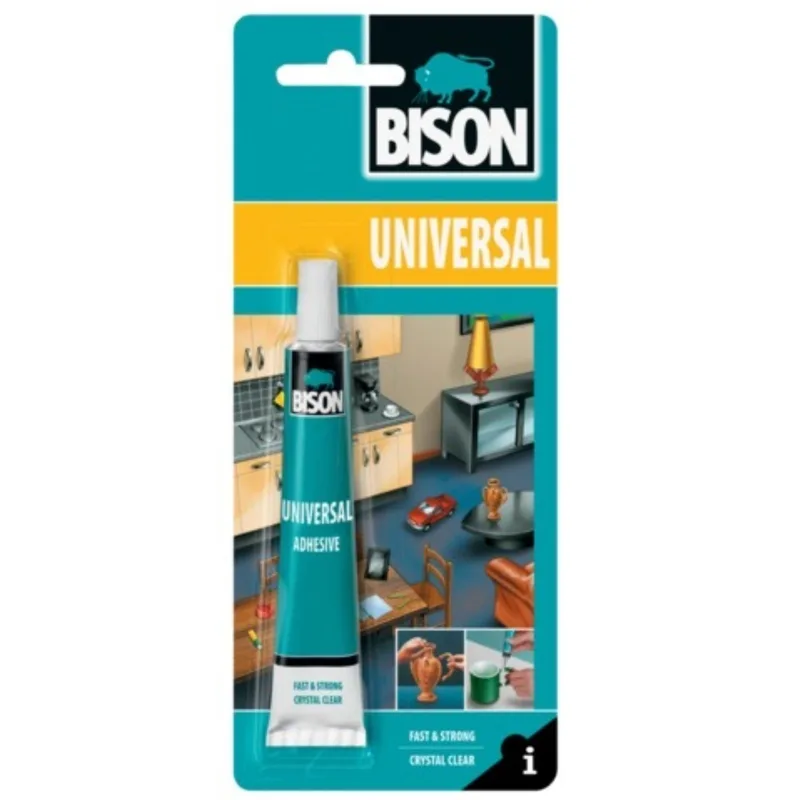 Bison Universal Şeffaf Yapıştırıcı 25 Ml - 12'li Paket