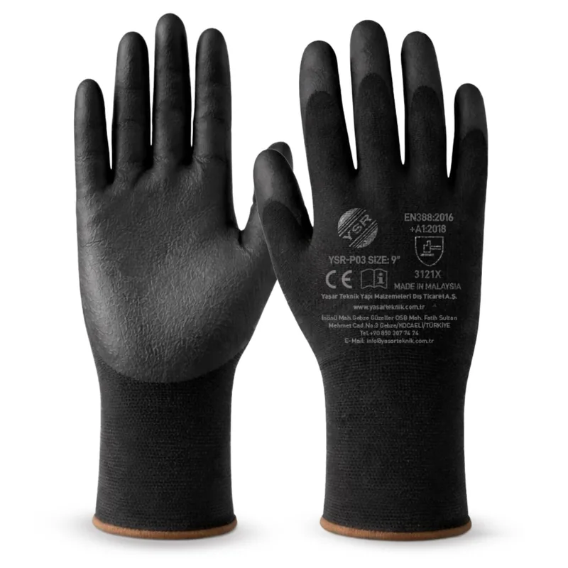 Ysr Pu Nitril Eldiven Ysr-p03 No:9 - 240'lı Paket