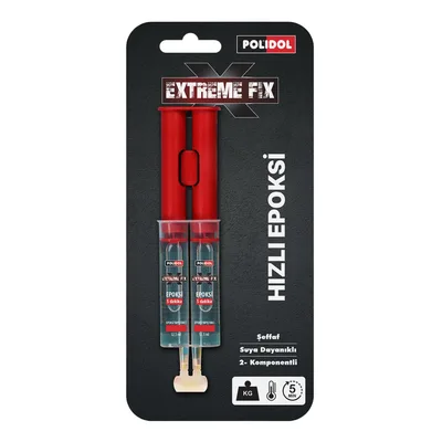 Polidol Epoxy Rapid Hızlı Yapıştırıcı 25 Ml - 12'li Paket