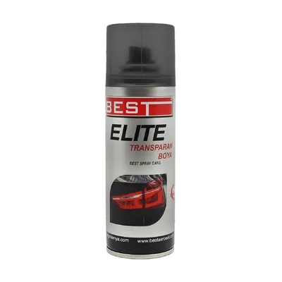 Best Elite Transparan Far Boyası 200 Ml Siyah - 10'lu Paket