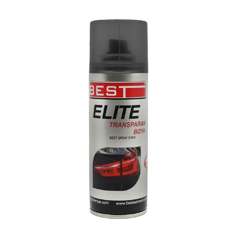Best Elite Transparan Far Boyası 200 Ml Siyah - 10'lu Paket
