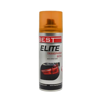 Best Elite Transparan Far Boyası 200 Ml Turuncu - 10'lu Paket