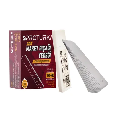 Proturka Maket Bıçağı Yedeği (tr-7k) 0.5 Mmx18 Mm - 500'lü Paket