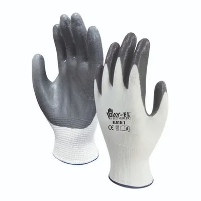 Bayel El001 Eldiven Extra Beyaz-gri No:10 - 120'li Paket