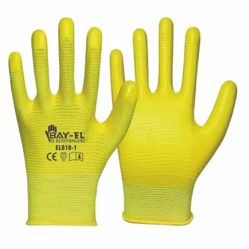 Bayel El006 Zebra Eldiven Extra Sarı No:10 - 120'li Paket