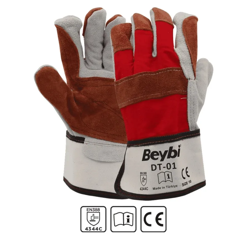 Beybi Dt-01 Deri Takviyeli İş Eldiveni No:10 - 80'lı Paket