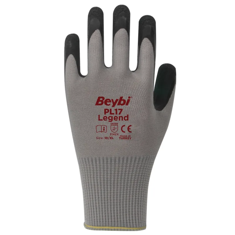 Beybi Pl-17 Legend Lateks Eldiven Siyah - 144'lü Paket