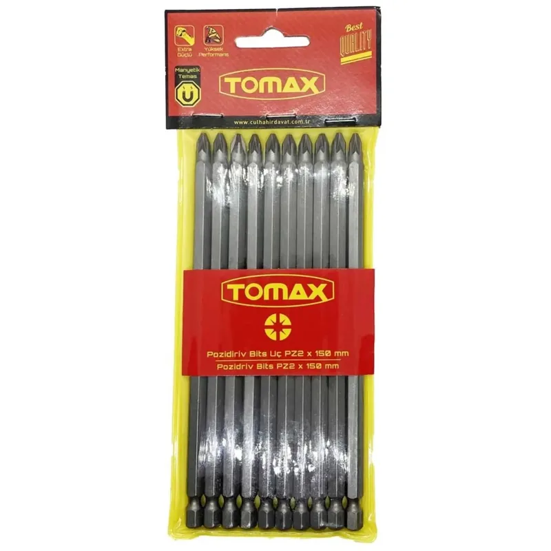 Tomax Bits Uç Pz2 150 Mm - 10'lu Paket