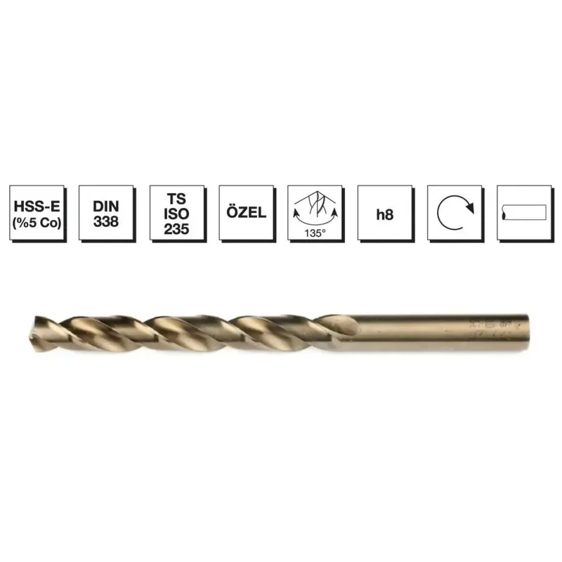 Mte Hss Matkap Ucu Altın Sr Dın338 6.5 Mm 5000650 - 10'lu Paket