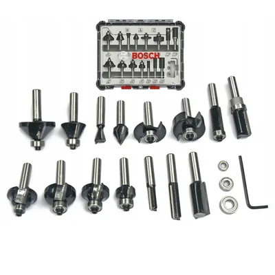 Bosch Ahşap Freze Bıçak Seti 15 Li 6 Mm 2607017471