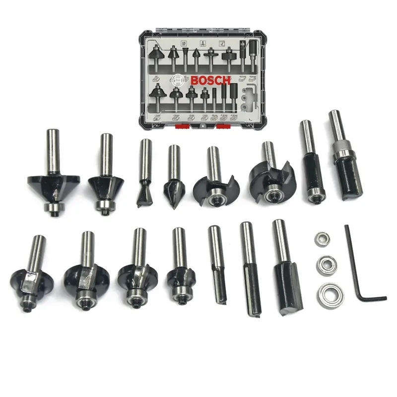 Bosch Ahşap Freze Bıçak Seti 15 Li 6 Mm 2607017471