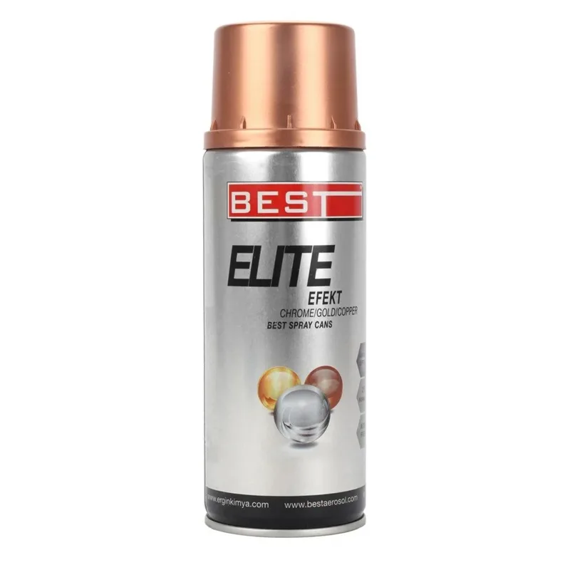 Best Parlak Metal Sprey Boya 400 Ml Bakır - 12'li Paket