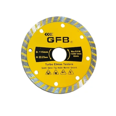 Gfb Turbo Elmas Kesici 115 Mm 2385 - 10'lu Paket