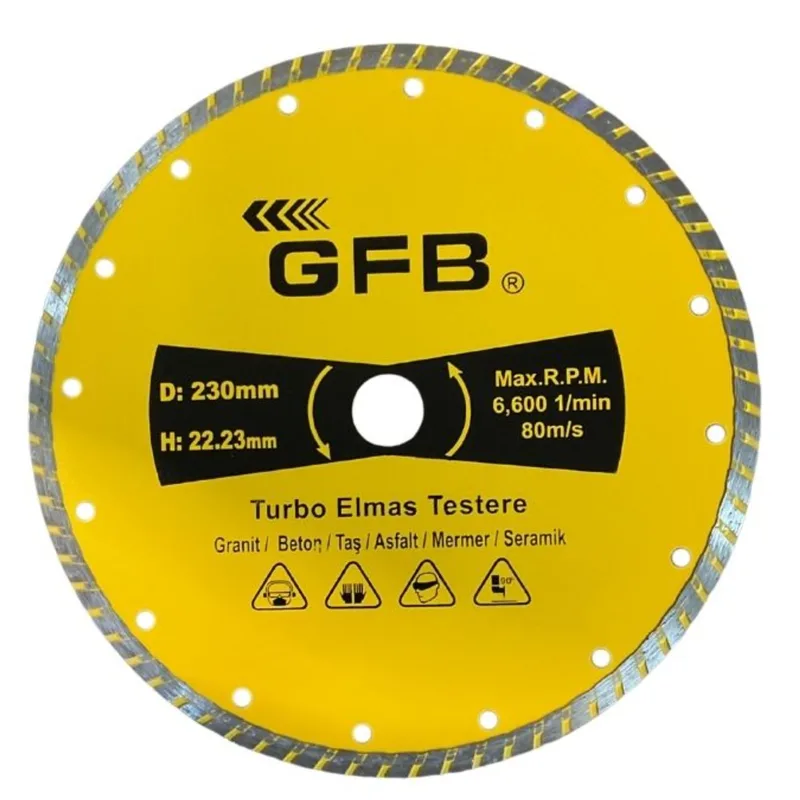 Gfb Turbo Elmas Kesici 230 Mm 2387 - 10'lu Paket