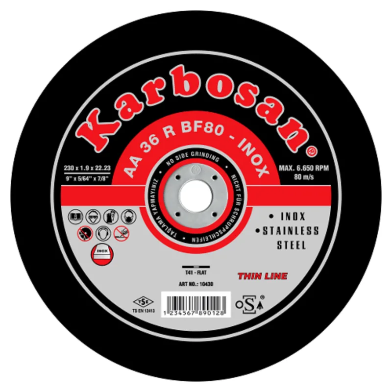 Karbosan İnox Thınlıne Kesici 230x1.9x22 (910430) - 25'li Paket