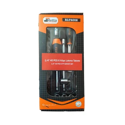 Retta Rlt4002x Altı Köşe Lokma Takımı 40 Lı 1/4
