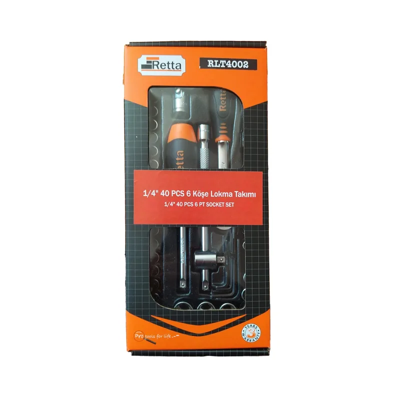 Retta Rlt4002x Altı Köşe Lokma Takımı 40 Lı 1/4