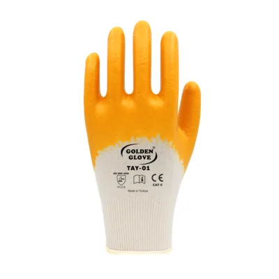 Golden Glove Tay-01 Nitril Eldiven Sarı No:10 - 72'li Paket