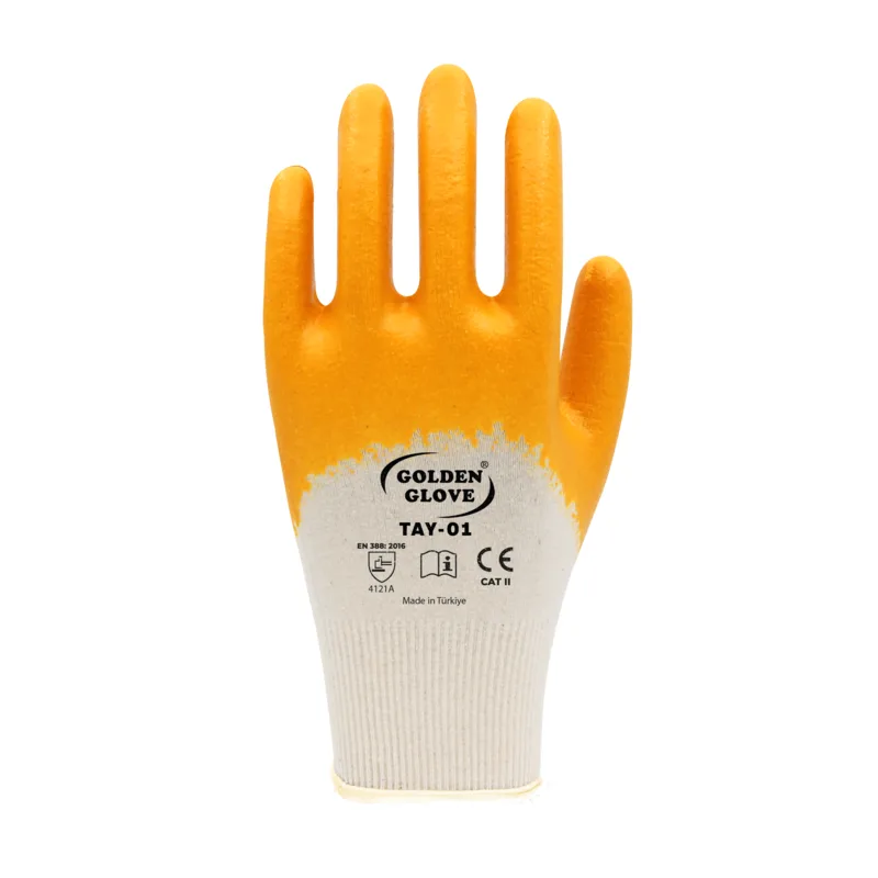Golden Glove Tay-01 Nitril Eldiven Sarı No:10 - 72'li Paket