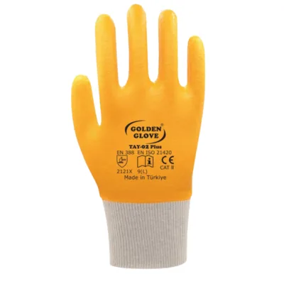 Golden Glove Tay-02+plus Nitril Eldiven Sarı No:9 - 72'li Paket